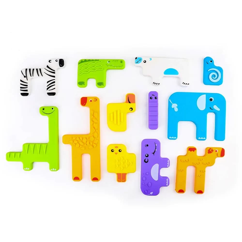 Puzzle cu Animale Texturat — miniatură