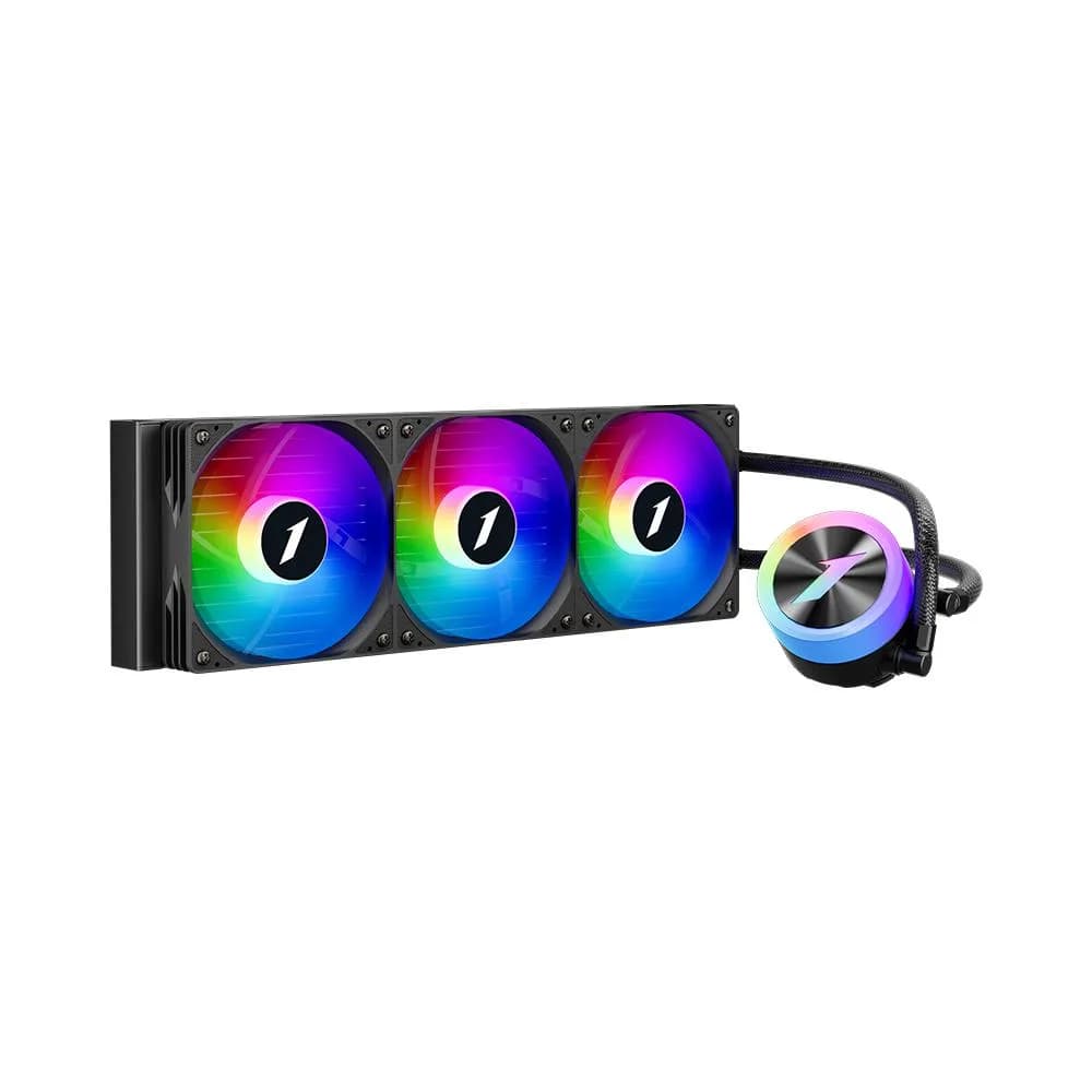 Cooler Procesor 1STPLAYER THUNDERSTORM TS1 360, Lichid, 12 cm, 3 ventilatoare, aRGB — miniatură