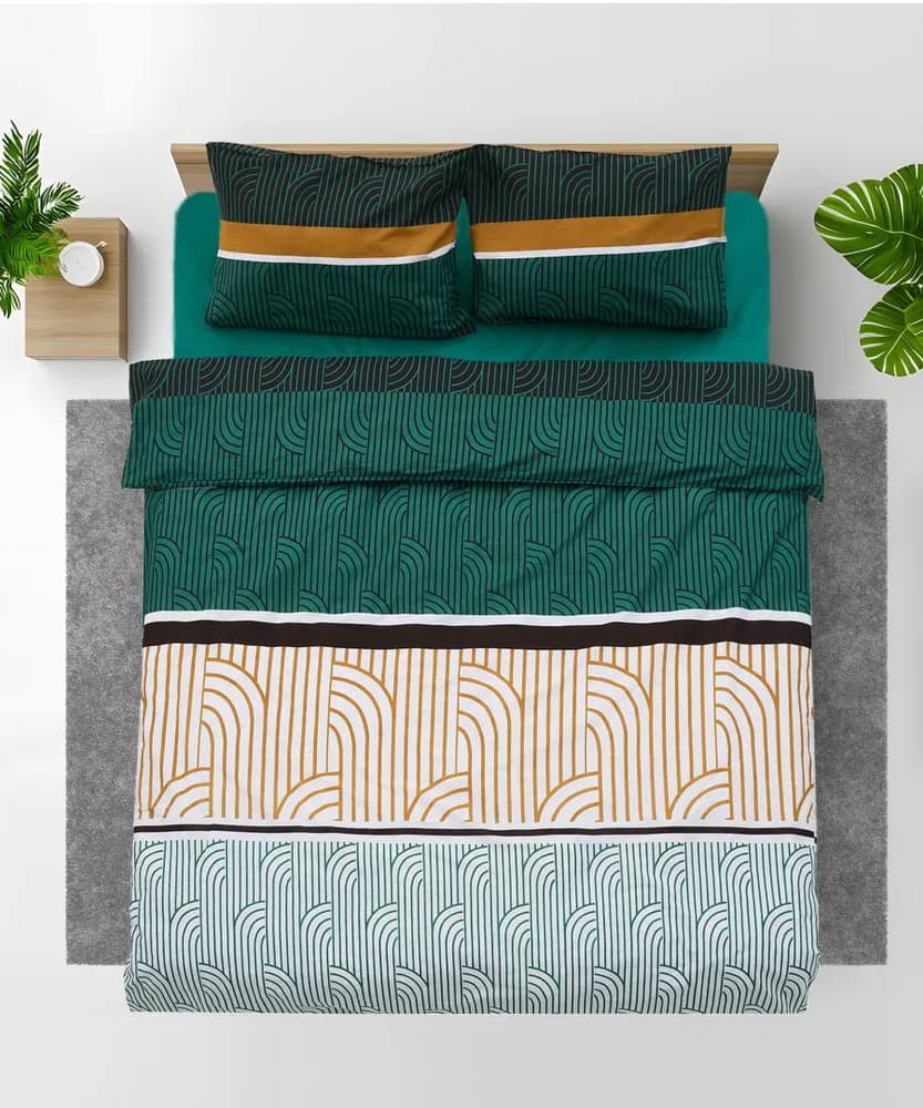 Lenjerie dubla 100% bumbac,4 piese, Deco — miniatură