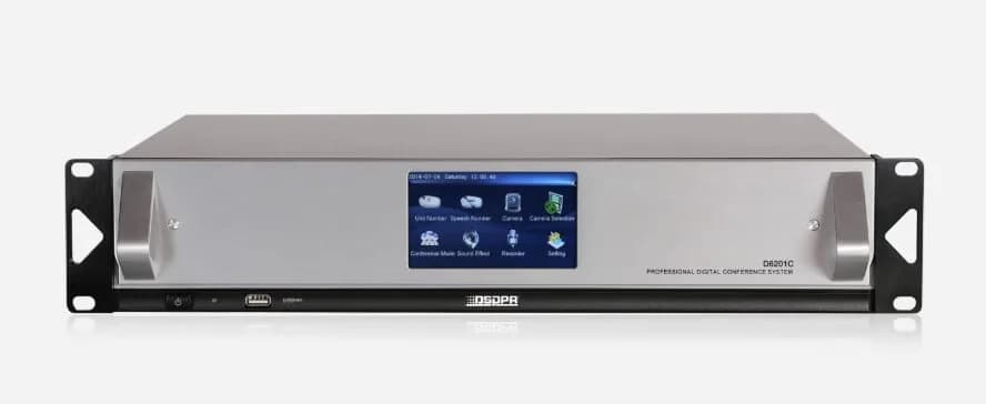 Controller Inteligent seamless de Audioconferinta DSPPA D6201C, cu ecran touch de 4.3"