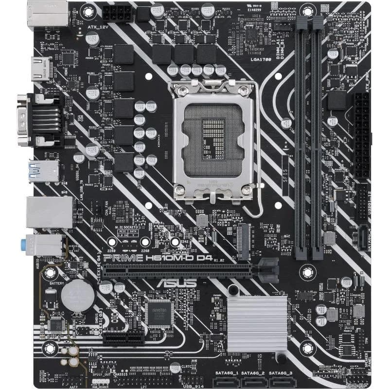 Placa de baza ASUS PRIME H610M-D D4, LGA 1700, DDR4, Micro-ATX