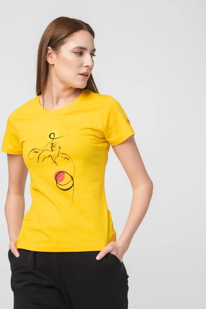 TSHIRT CASUAL F CAL PEGAS YELLOW-S — miniatură