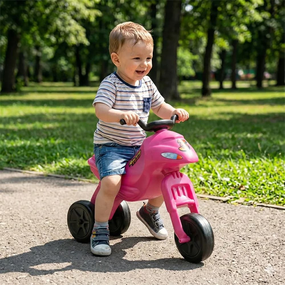 Motocicleta fara pedale, roz - ROBENTOYS — miniatură
