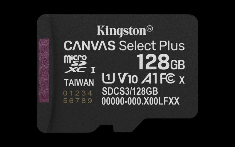 Card de memorie Kingston Canvas Select Plus Gen3 Micro-SDXC, 128 GB, Class 10