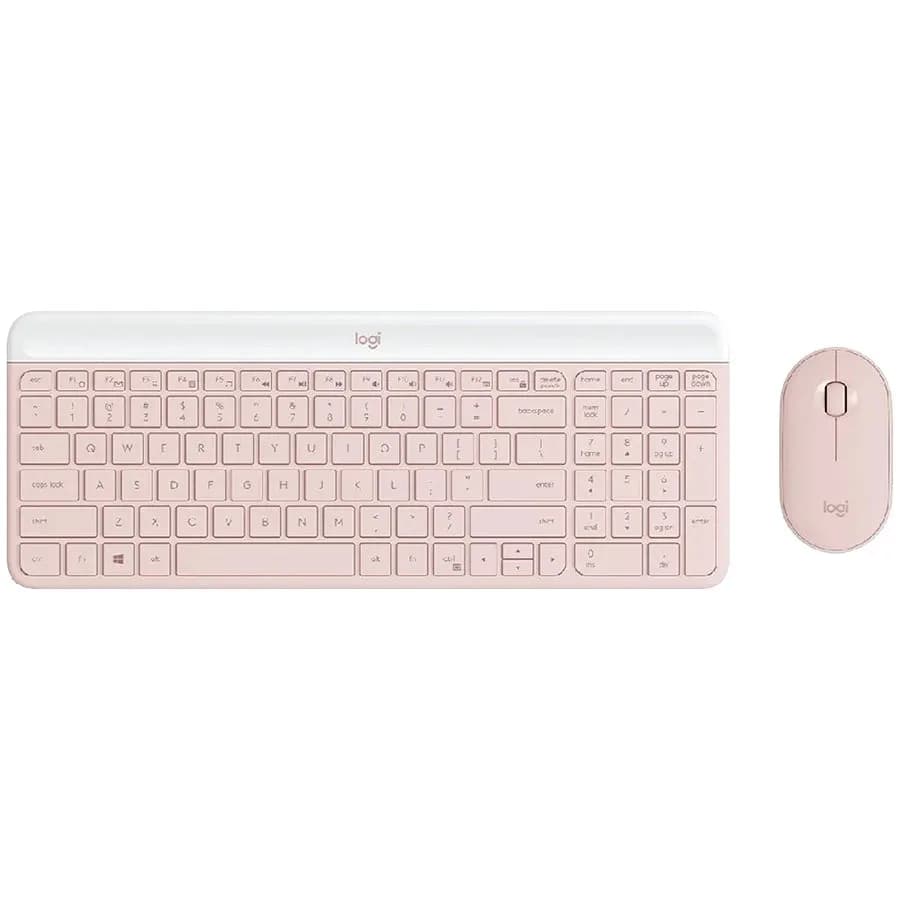 LOGITECH MK470 Slim Combo - ROSE - US INTL - 2.4GHZ - INTNL-973 "920-011322"