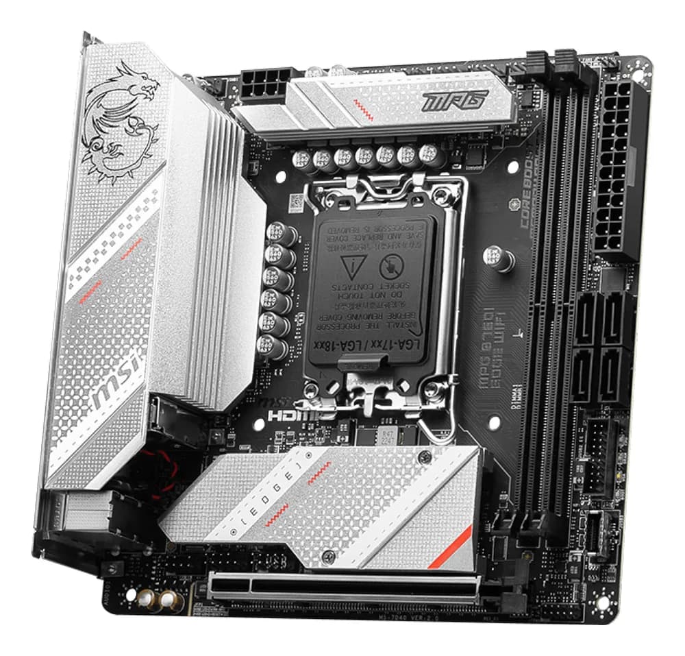 Placa de baza Intel 1700 B760I EDGE WIFI mITX "7D40-005R" — miniatură