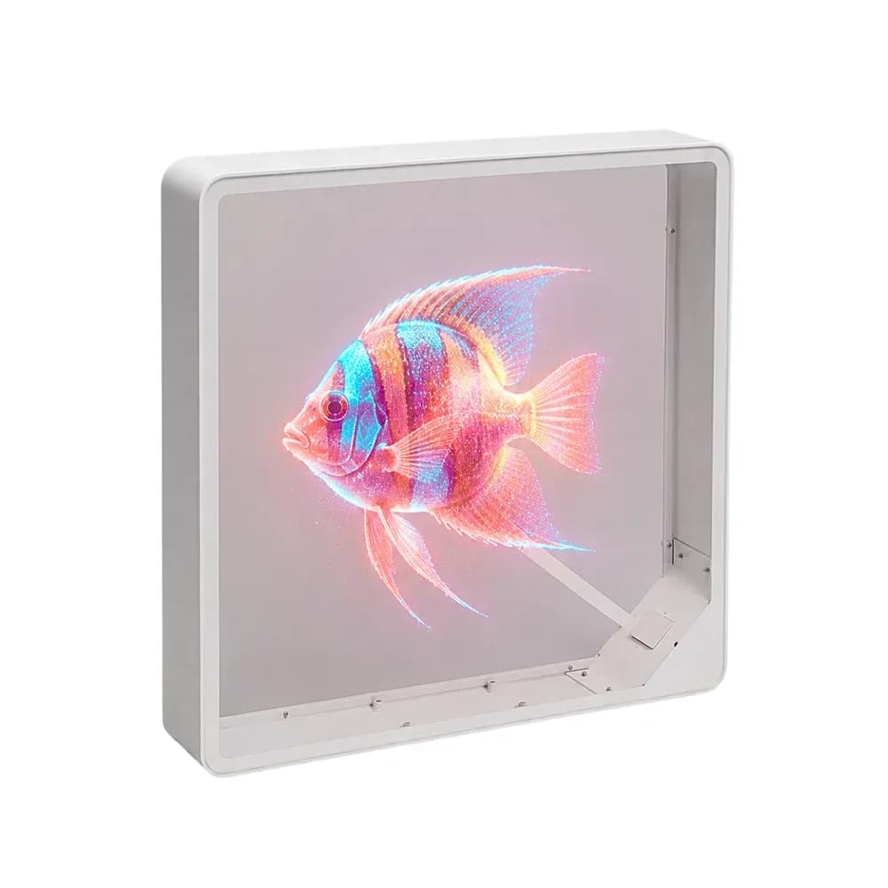 Hologramă 3D pătrată cu difuzor 42 cm — miniatură