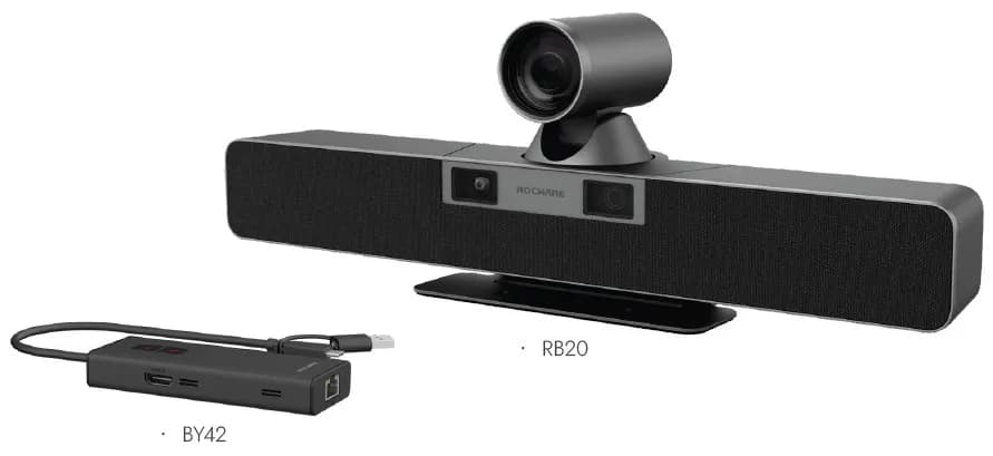 All-In-One 4K Dual Lens PTZ Conf.VideoBar BYOM Bundle,RB20 Kit,8.5MP Panoramic 120°DFoV Lens, 8.29MP Close-Up 70°Lens,12