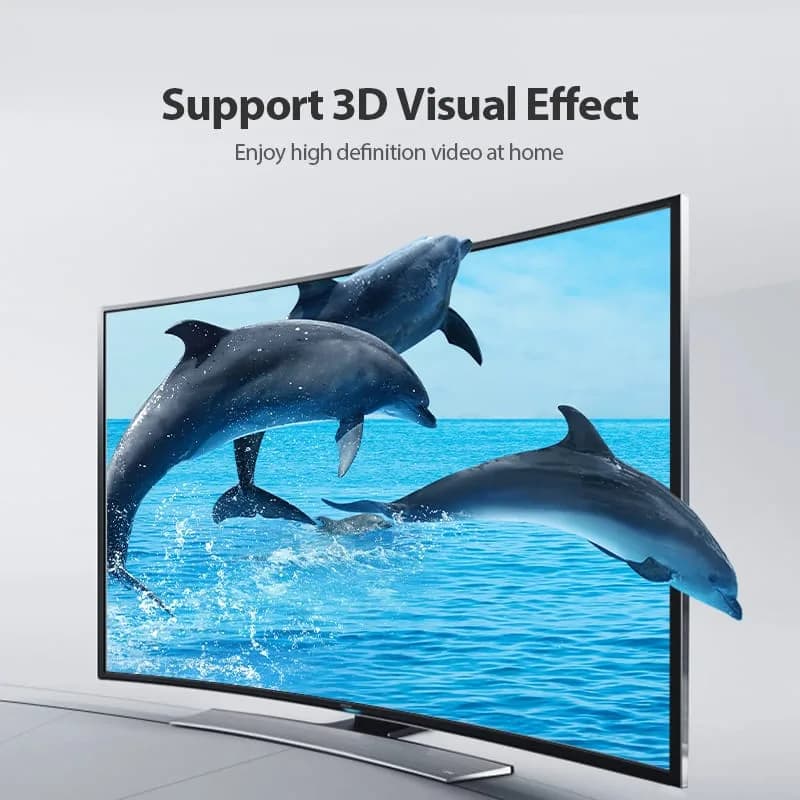 Cablu video Vention, HDMI(T) la HDMI (T), 0.5m, rezolutie 4K la 60Hz, negru, "AAIBD" - 6922794741553 — miniatură