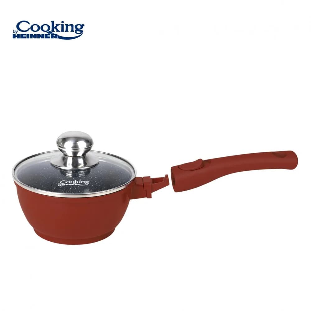 CASEROLA ALUMINIU+CAPAC 16x8CM, 1.3 L, CALABRIA, COOKING BY HEINNER — miniatură