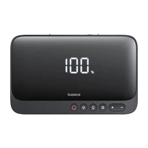 STARTER auto Baseus Super Energy 4 in 1, pornire baterie auto 600A, power bank 6000mAh, lanterna, 150 psi putere umblare cauciuc, 1 x USB Type-C, 1 X USB, negru "C00245902111-00" - 6932172654351 — miniatură
