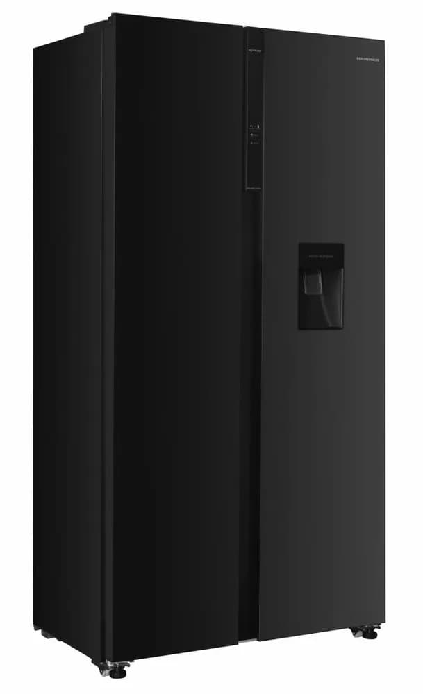 Side by Side HEINNER HSBS-H439NFBKWDE++, No Frost, 439 L, Clasa E, Dozator apa, Negru — miniatură