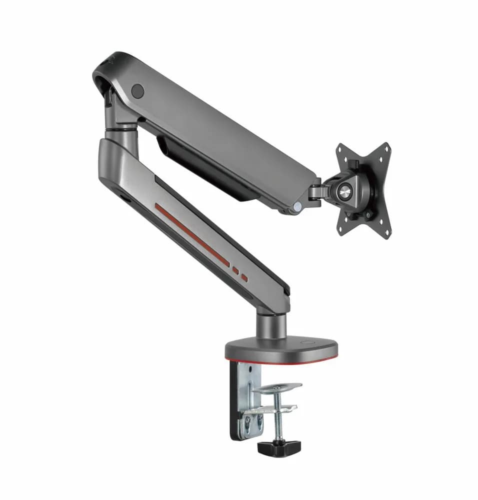 Brat pentru monitor, Material: Oțel, Aluminiu, Plastic, Suprafață finisaj : acoperire cu Pulbere, Culoare: Alb Texturat Fin, Gri Spațial, Dimensiune compatibila ecran: 27"-45", tehnologie arc, Greutate maxima (pe ecran): 5~14 kg, Greutate maxima pentru ecran curbat (pe ecran): 5~12 kg — miniatură