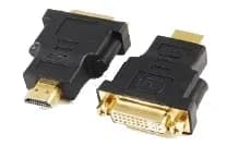 ADAPTOR video GEMBIRD, HDMI (T) la DVI-I DL (M), conectori auriti, black, "A-HDMI-DVI-3"