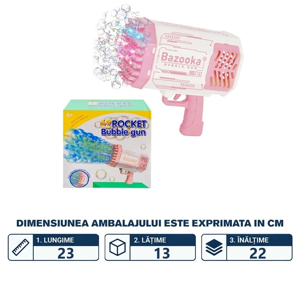 Bazooka Baloane de sapun, cu baterii — miniatură
