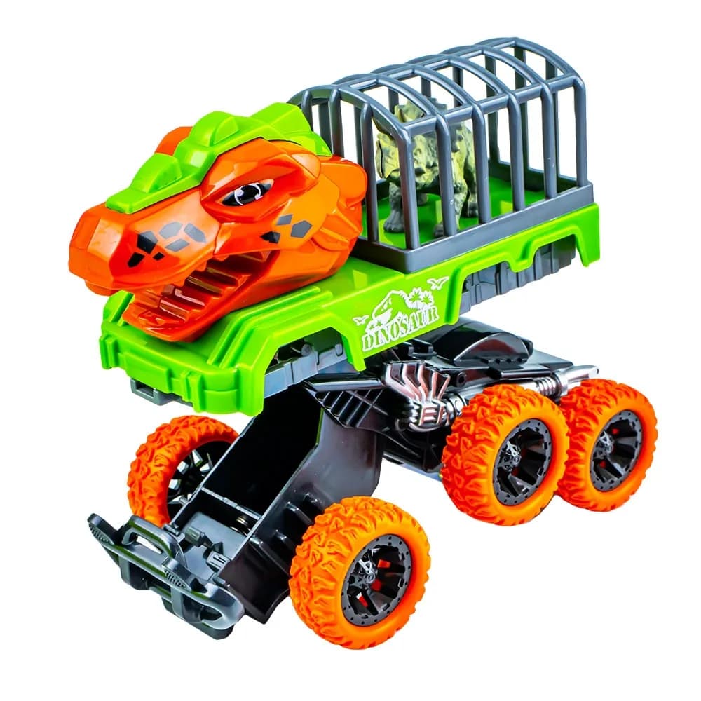 Masinute Dinozauri, cu frictiune, 8 buc/set — miniatură