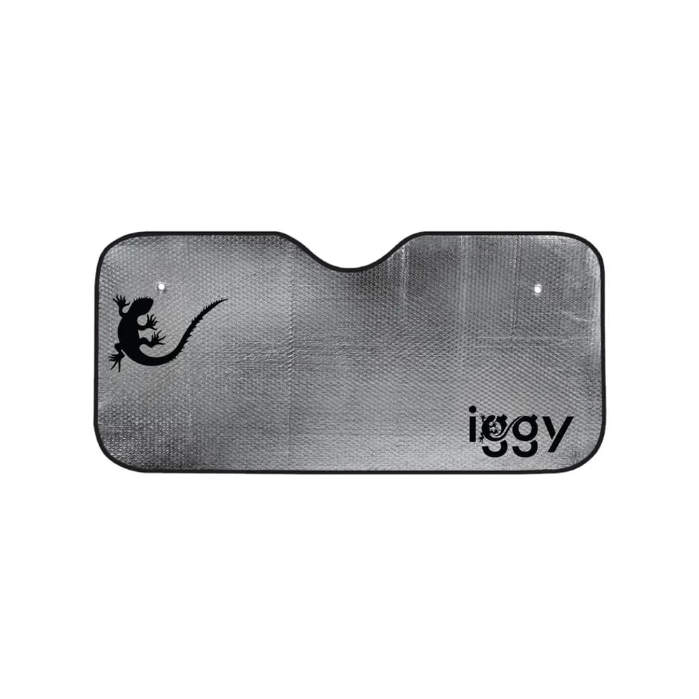 PARASOLAR auto Iggy pentru parbriz, fata dubla, folie din aluminiu, 2 x ventuze prindere, dimensiune 150 x 80 cm "IGAA-PARAS-150"
