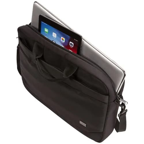 GEANTA CASE LOGIC, pt. notebook de max. 17.3 inch, 1 compartiment, buzunar frontal x 2, waterproof, poliester, negru, "ADVA-117 BLACK"/3204204 — miniatură