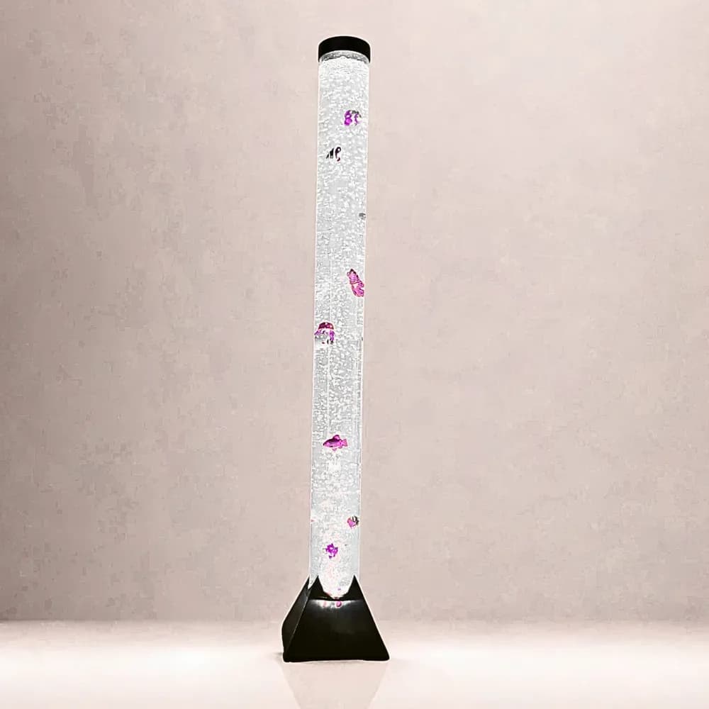 Tub cu Bule 120cm cu Telecomandă (Rotund cu Bază Pătrată Neagră) — miniatură