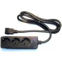 Prelungitor Eaton IEC -Shuko 10A, intrare IEC-C14, 3 iesiri Schuko, "1010081"