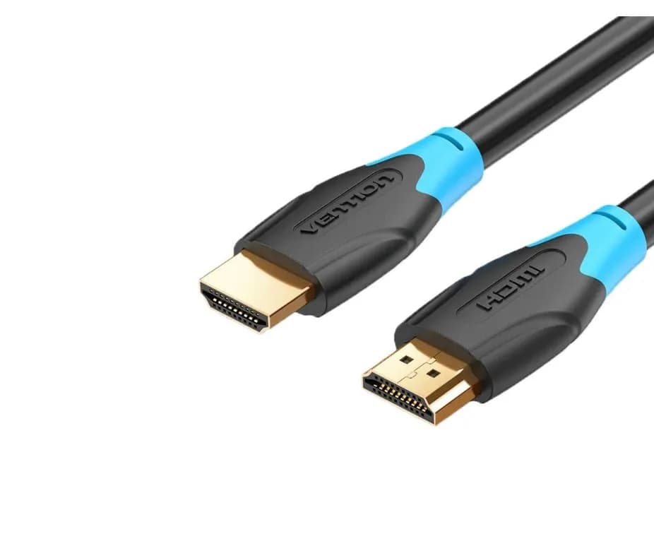 Cablu video Vention, HDMI(T) la HDMI(T), 1m, rezolutie maxima 4K la 60Hz, conectori auriti, cupru, invelis PVC, negru, "AACBF" - 6922794732643
