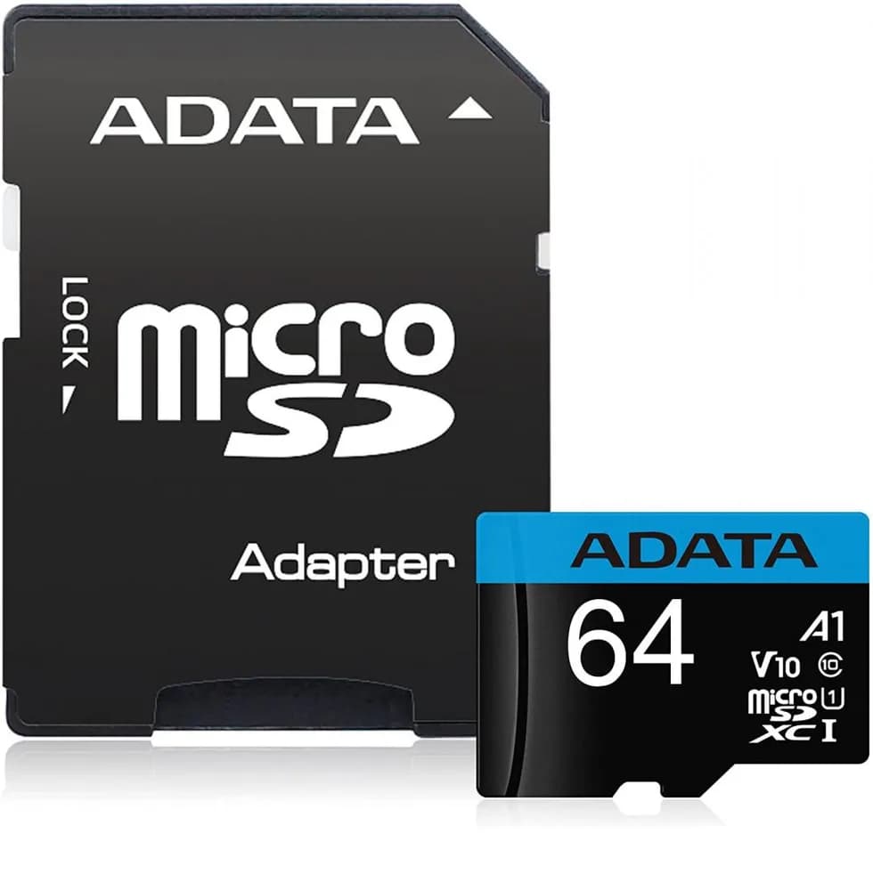 MICROSDXC 64GB AUSDX64GUICL10A1-RA1, "AUSDX64GUICL10A1"