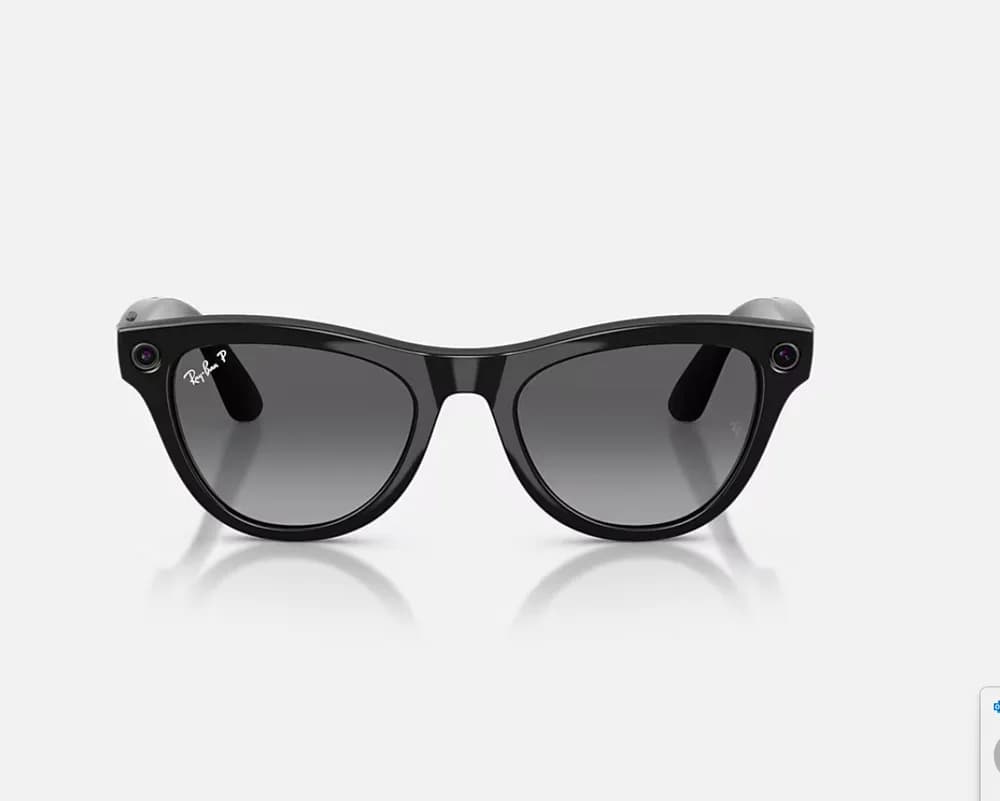 RayBan Meta SKYLER High Bridge Fit - Shinny Black - Graphite Gen2 — miniatură