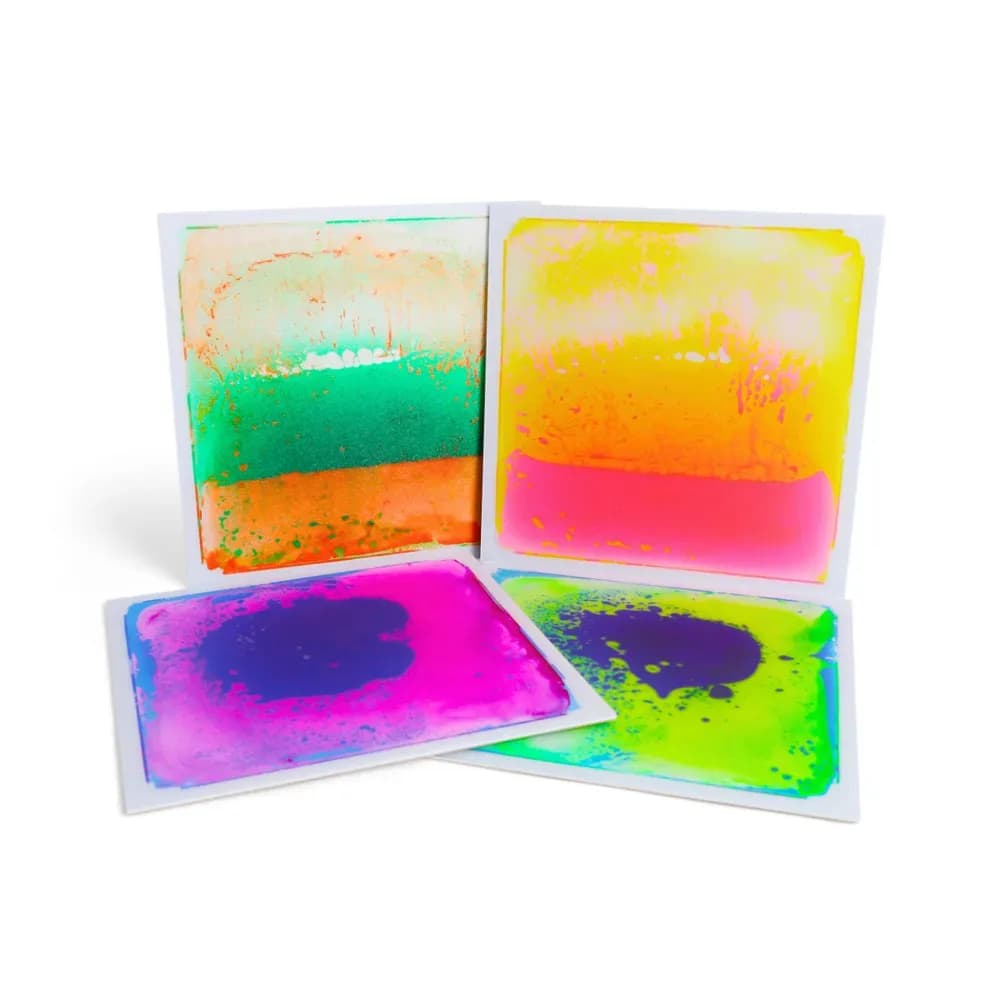 4 x plăci de podea senzoriale cu lichid, reactive UV — miniatură