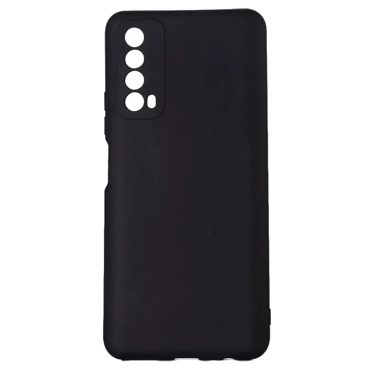 Husa Huawei telefon P Smart, negru, tip back cover, material flexibil silicon + interior cu microfibra, "SPPC-HU-P-S-SLK" — miniatură