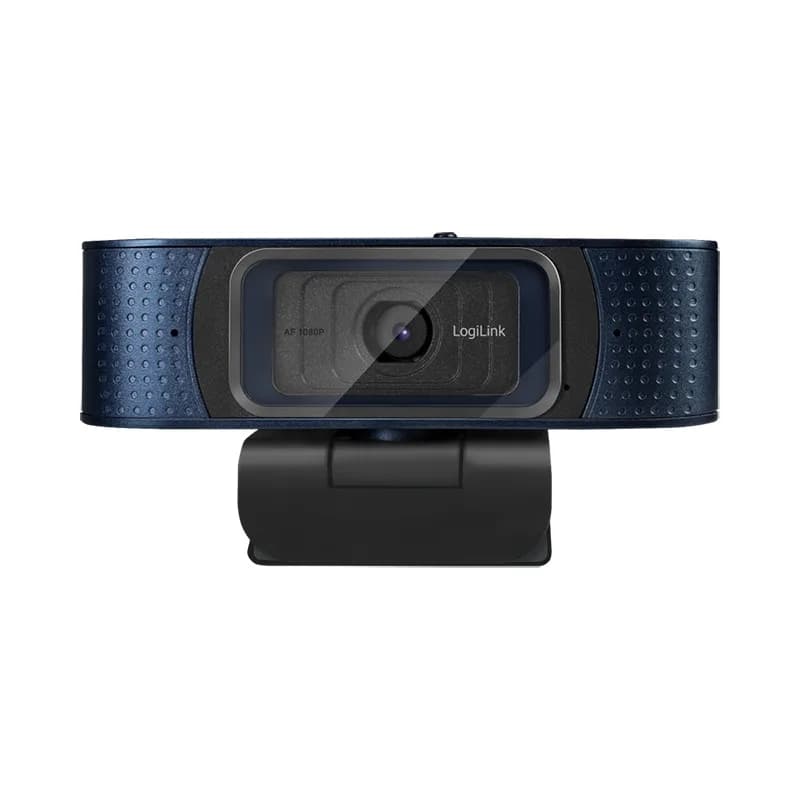 CAMERA WEB LOGILINK senzor.1080p Full-HD cu rezolutie video 1920x1080; unghi vizualizare 80grade, pivotare 90grade, rotatie 180grade,mic dual, autofocus,cablu 1.6m, "UA0379" — miniatură