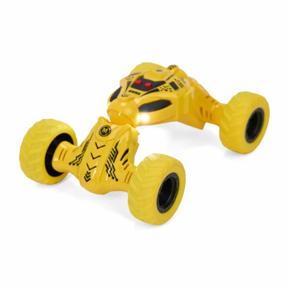 MASINA OFF-ROAD CU LUMINI SI SUNETE, MOMKI, GALBEN — miniatură