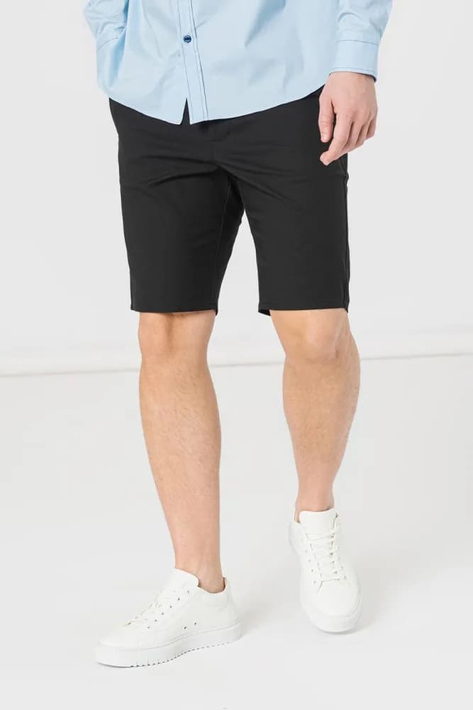 PANTALONI SCURT CASUAL BARBATI BLACK XL — miniatură
