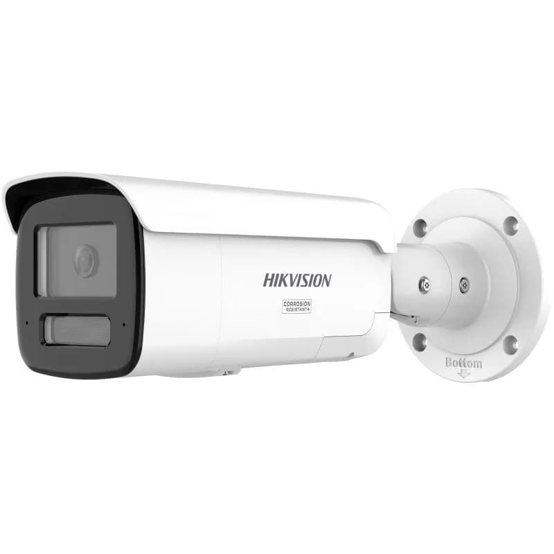 Camera de supraveghere IP Bullet 4MP Hikvision DS-2CD2T47G3- LIS2UY/SL(2.8MM), lentila fixa 2.8mm, iluminare min: Color: 0.0005 Lux @ (F1.0, AGC ON),0 Lux cu lumina alba: 60m, IR: 30m, microfon incorporat, difuzor incorporat, interfata audio: 1/1, alarma: 2/2, slot card de memorie