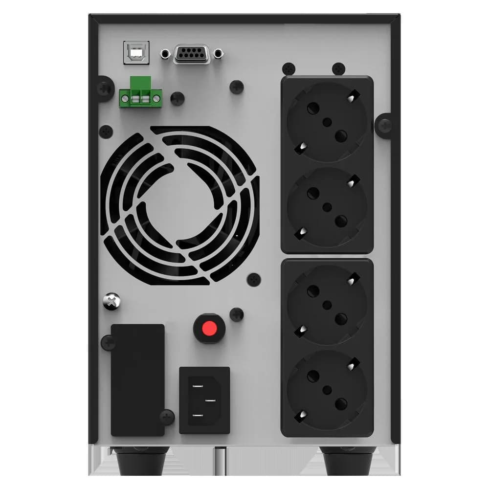 UPS nJoy Echo Pro 2000, 2000VA/1600W, On-line, LED, 3 prize Schuko — miniatură