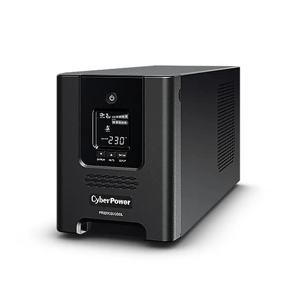 UPS CYBER POWER Line Int. cu Sinusoida Pura,tower,2200VA/1980W,AVR,9xIEC,LCD,4x12V/9Ah,Backup 3-10min,incarc.8h,USB,RS232,GreenP,seria PR,"PR2200ELCDSL"