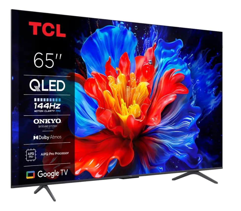 Televizor TCL QLED 65P8K, 164 cm, Smart Google TV, 4K Ultra HD, 144Hz, Clasa F, Onkyo — miniatură