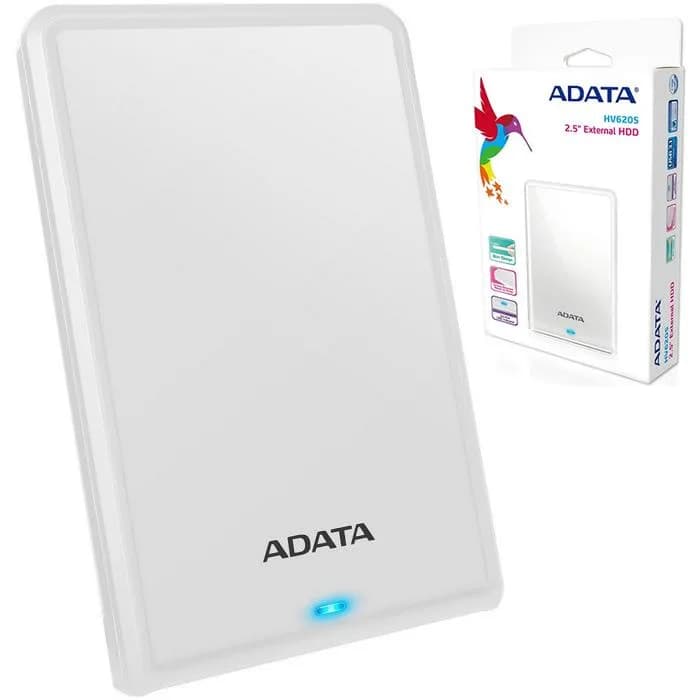 HDD Extern Adata HV620S, 2TB, Alb, USB 3.1 — miniatură