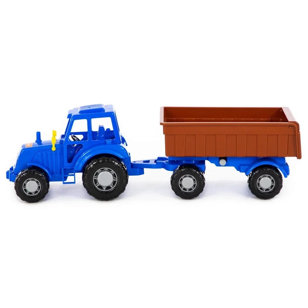 Tractor cu remorca, 44.7x13.4x13.5 cm, Polesie — miniatură