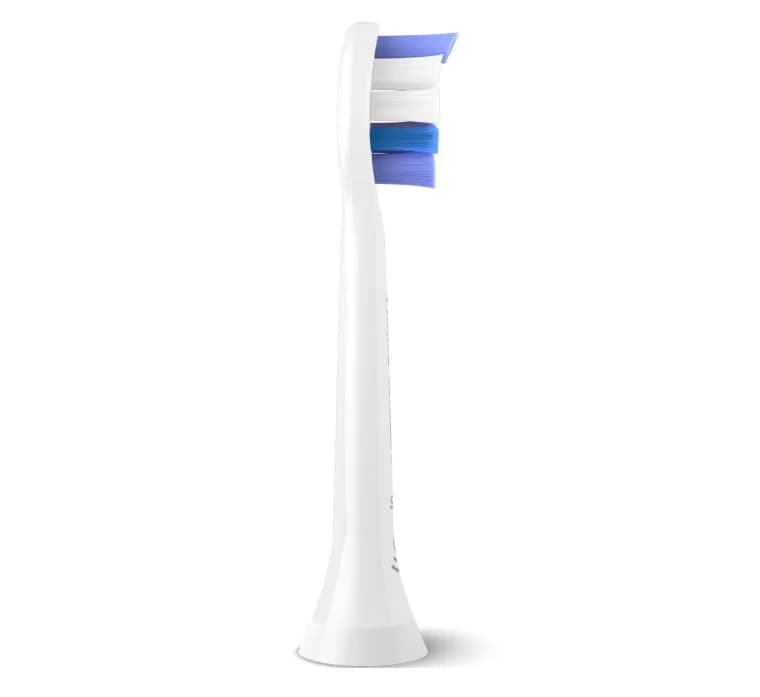 Rezerve PHILIPS Sonicare Sensitive HX6054/87, Pachet de 4 capete de periere, Standard, Click-on, Sincronizarea modurilor BrushSync, Alb, L x A x I (mm) 25.7x60x230.5 — miniatură