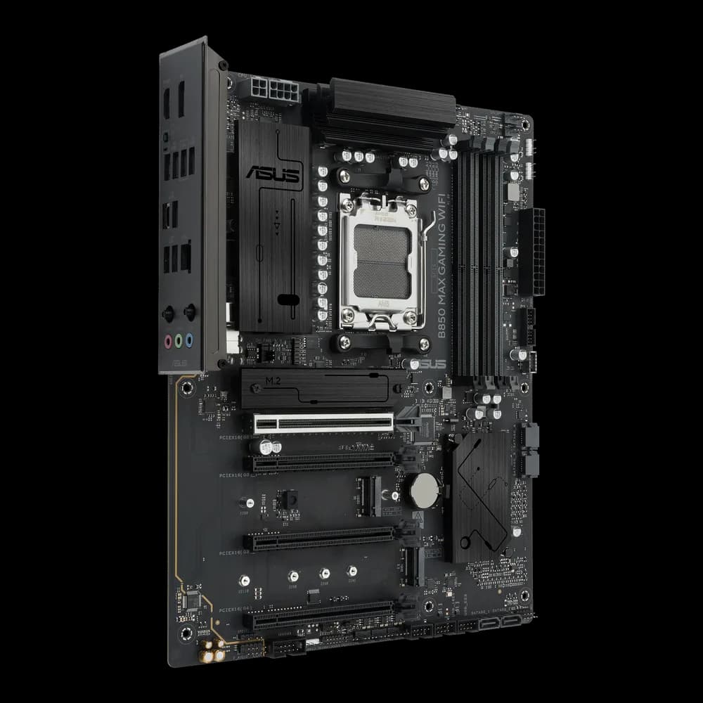Placa de baza Asus B850 MAX GAMING WIFI, AM5, DDR5, Negru "B850 MAX GAMING WIFI" — miniatură