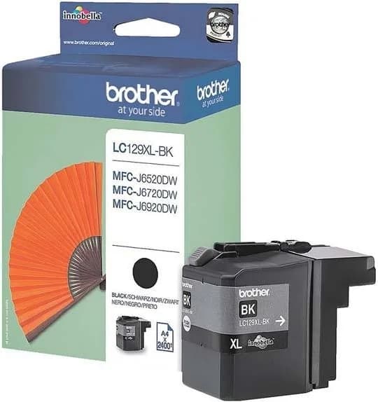 Cartus Cerneala Original Brother Black, LC129XLBK, pentru MFC-J6520|J6920, 2.4K, "LC129XLBK"