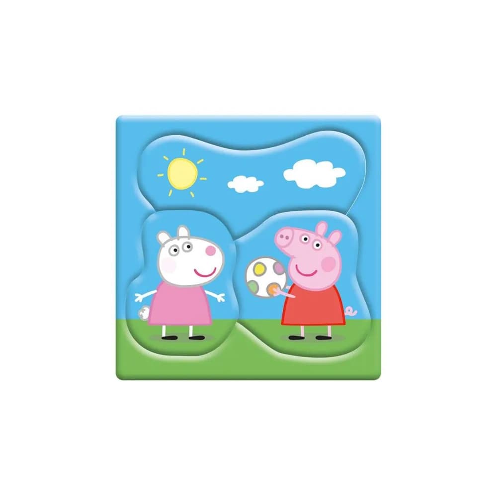 Puzzle 3 in 1, Peppa Pig - DINO TOYS — miniatură