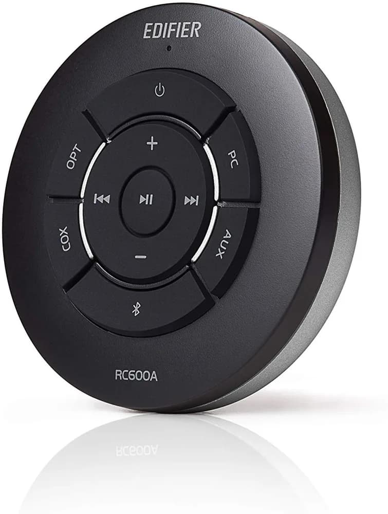 BOXE EDIFIER 2.1, RMS: 155W (2 x 10W, 2 x 30W, 1 x 75W), bluetooth, telecomanda wireless, woofer wireless, volum, bass, treble, optical, coaxial, brown, "S360DB" — miniatură