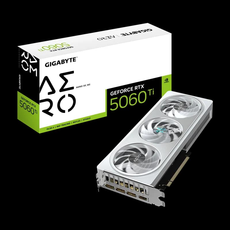 Placa video Gigabyte GeForce RTX 5060 Ti AERO OC, 8GB GDDR7, PCI Express 5.0, 128bit