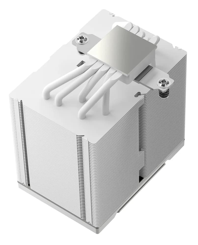 COOLER DeepCool "AK500 G2 WH" skt. Intel si AMD, racire cu aer, vent. 120mm, 2200 rpm, 5 heatpipes, inaltime 159mm, top cover lemn, alb,"R-AK500G2-WHNNMN-GJD" — miniatură