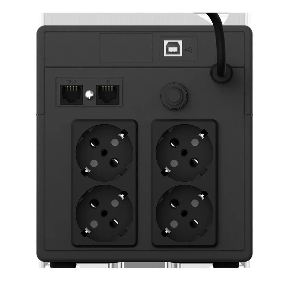 UPS nJoy Cadu 1000, 1000VA/600W, Afisaj LCD cu ecran tactil, 4 x prize Schuko — miniatură