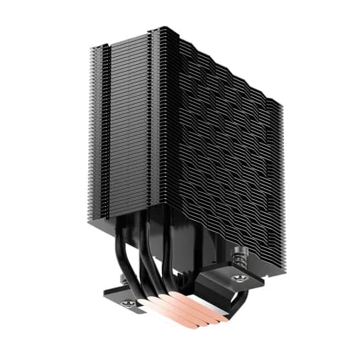 COOLER PCCooler "RZ400 V2" skt. universal, racire cu aer, vent. 120mm, 500 - 2200 RPM, 4 heatpipes, inaltime 155mm,"RZ400 V2 BK" — miniatură