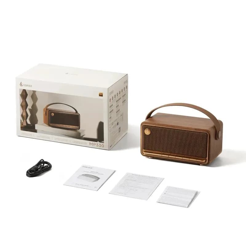BOXE EDIFIER portabila bluetooth, RMS: 40W (11W + 11W + 18W), microSD, built-in Li-ion up to 19 hours, USB-C, brown, "MP330-BR" — miniatură