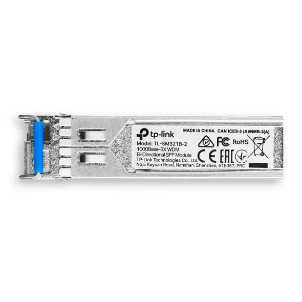 MODUL SFP TP-LINK Single-mode, conector LC, 1000Base-BX WDM Bi-Directional, TX:1310nm/RX:1550nm, pana la 2km "SM321B-2"