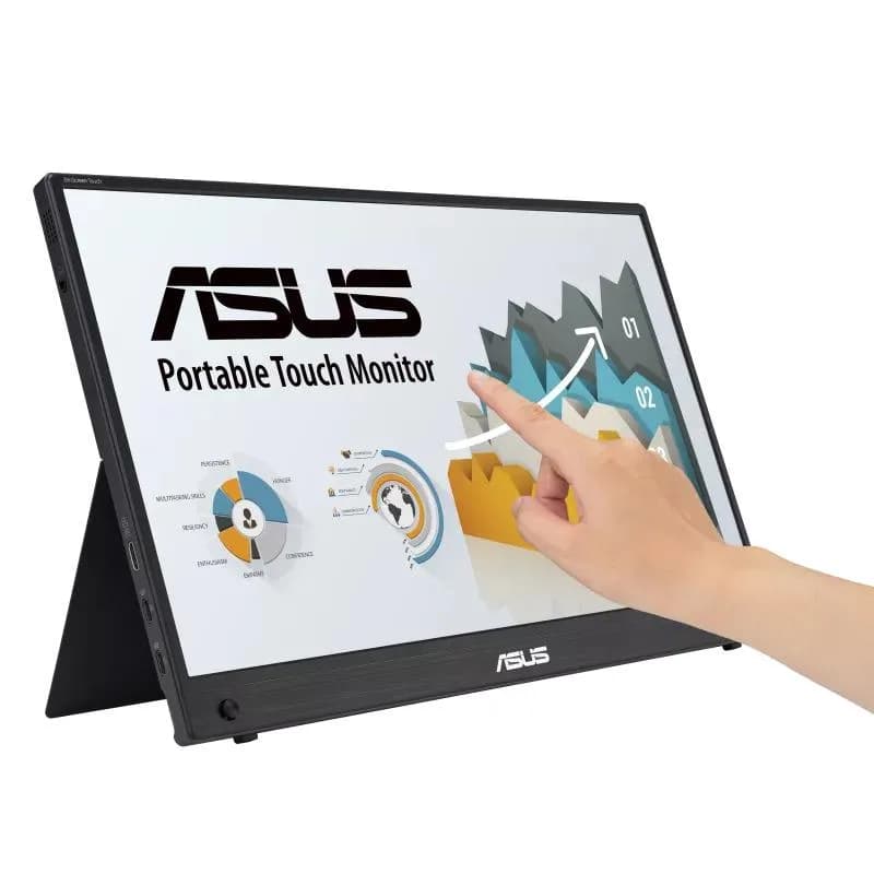 Monitor Consumer ASUS MB16AHT, 15.6", 1920 x 1080 pixeli, Touchscreen, Black